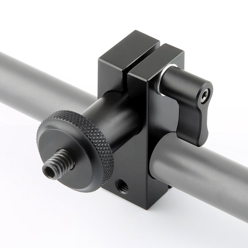 NICEYRIG 15mm Rail Block Rod Clamp Mount 90 Degree Angle for 15mm Rod DSLR Shoulder Rig - Image 3